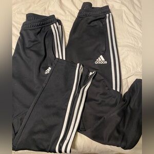 Adidas Black Joggers with White Stripes-2 pair
Sz small and medium